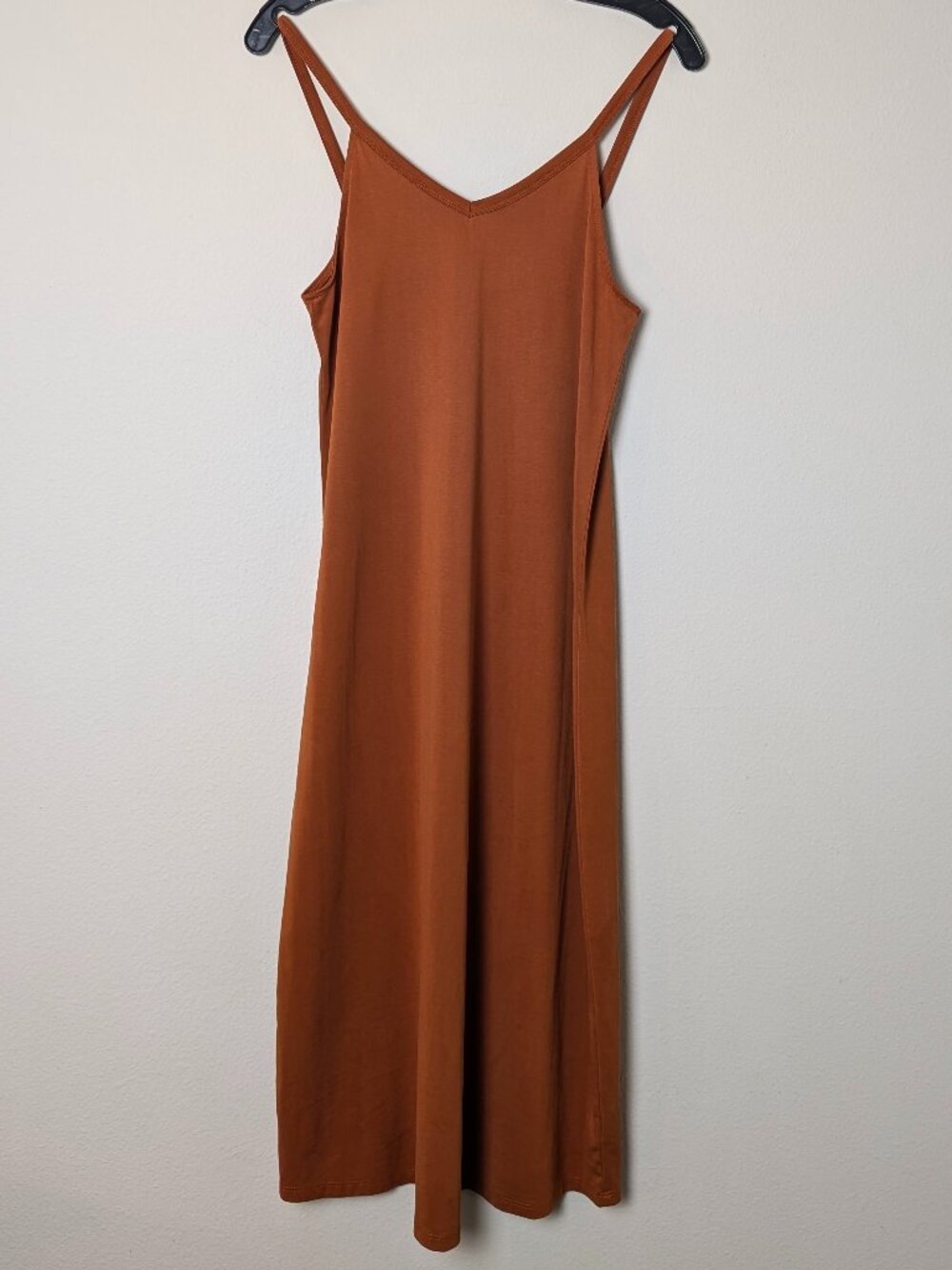 Double Zero Dress Women Maxi Strappy Sleeveless Size S Burnt Orange